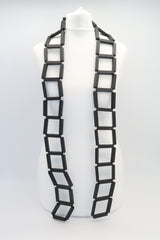 Wooden Square Ladder Necklace