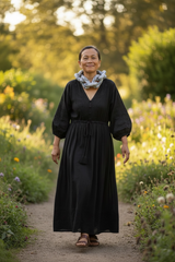 Huge Statement Oval Chain Necklace – Handmade Recycled Wood Boho Jewelry - Short