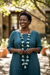 Handmade Pangium Seed Necklace - Perfect for Every Occasion - Hand Painted Long