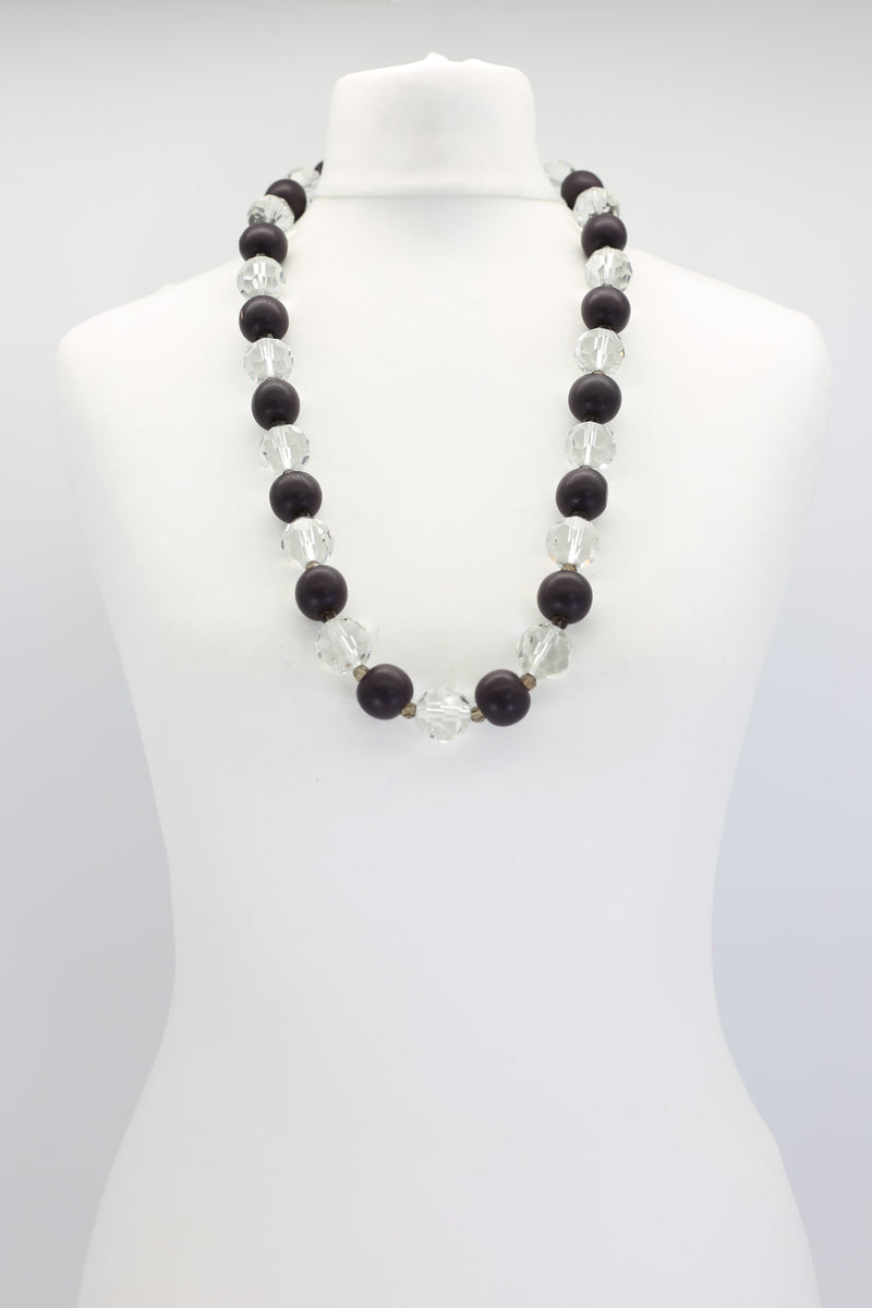 Vintage crystal balls necklace
