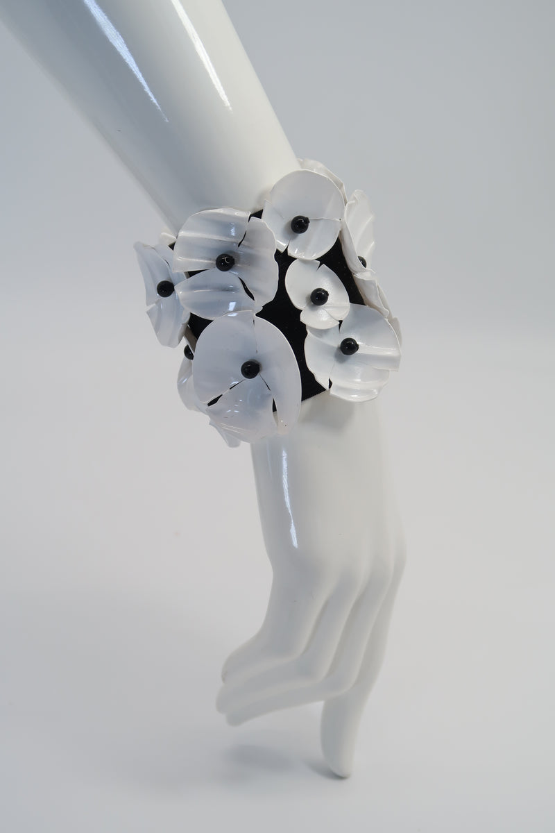 Recycled Plastic Bottles Poppy With Elastic Band Bracelet