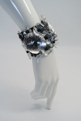 Recycled Plastic Bottles Poppy With Elastic Band Bracelet - Gilded