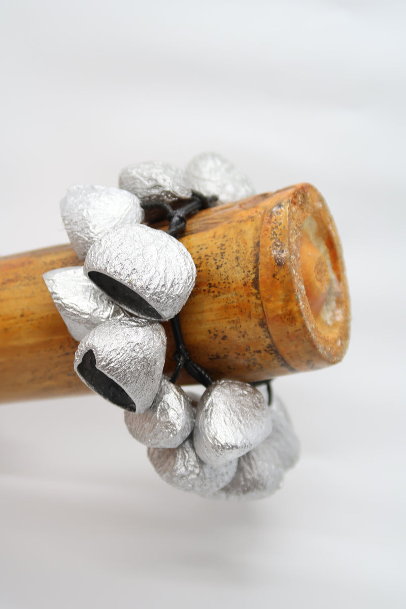 Handmade Bracelet with Nature Sound – Recycled Pangium Seed Shell Bell Design