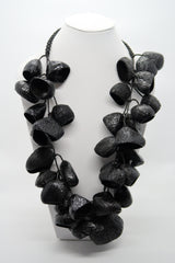 Recycled Pangium Seed Shells Necklace | Eco-Friendly Bold Jewelry for Weddings & Events