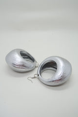 Lunar Curve – Bamboo Crescent Handmade Earrings
