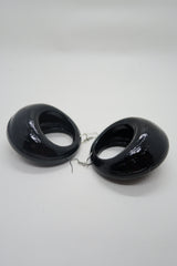 Lunar Curve – Bamboo Crescent Handmade Earrings