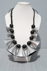 Handmade Cones from recycled wood necklace