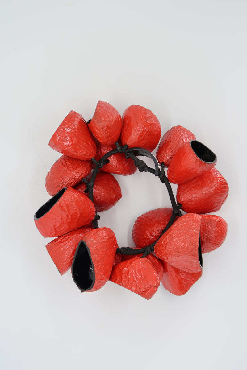 Handmade Bracelet with Nature Sound – Recycled Pangium Seed Shell Bell Design