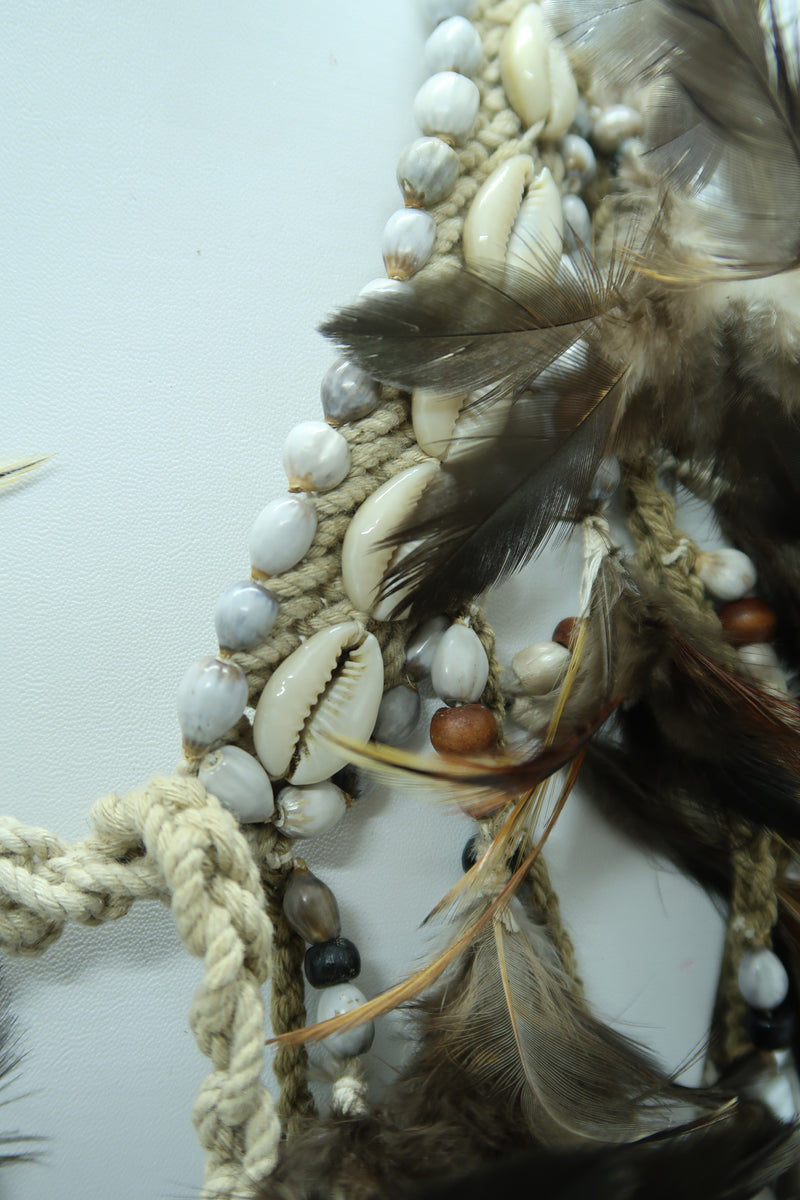 Asmat Tribal Feather Necklace – Multi-Wear Ethnic Accessory
