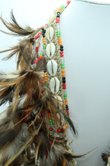 Asmat Tribal Feather Necklace – Multi-Wear Ethnic Accessory