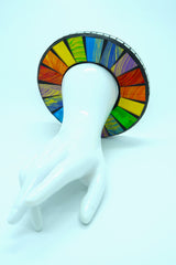 Unique Handmade Mosaic Bracelet – Sustainable Recycled Materials - Medium