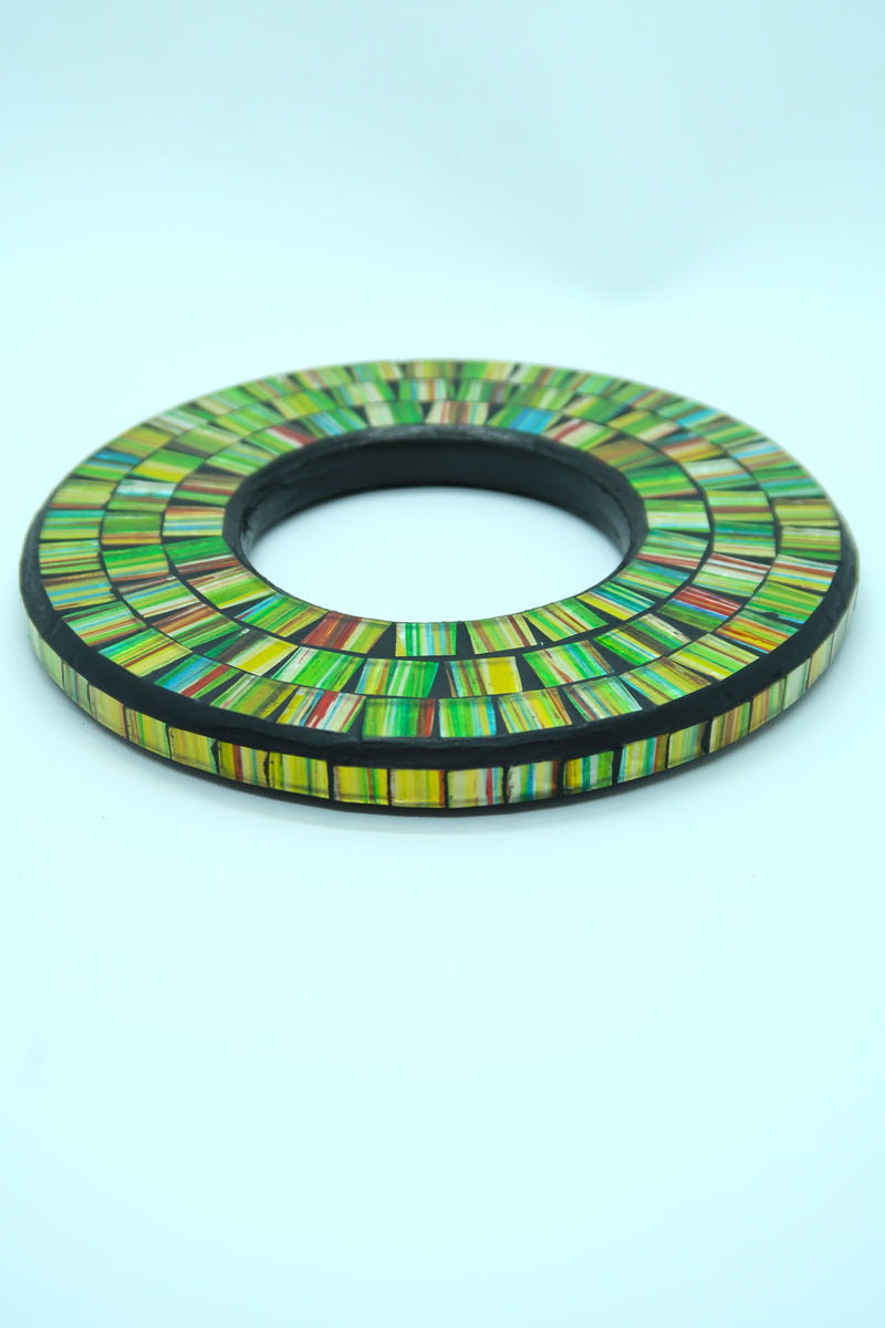 Unique Handmade Mosaic Bracelet – Sustainable Recycled Materials - Medium