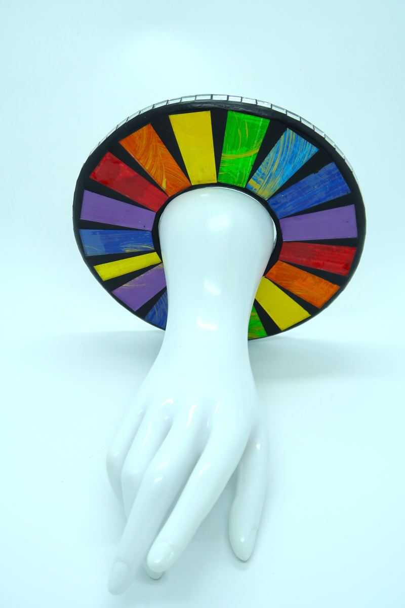 Unique Handmade Mosaic Bracelet – Sustainable Recycled Materials - Large