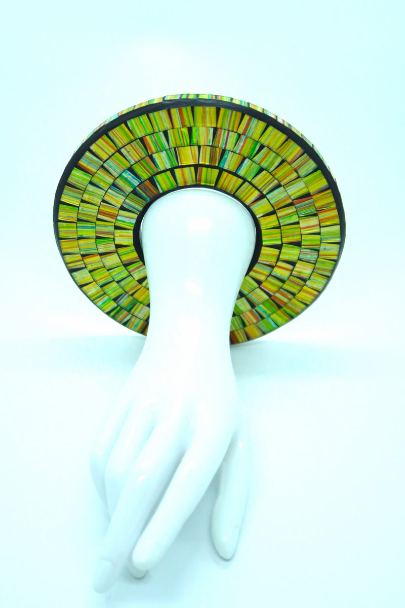 Unique Handmade Mosaic Bracelet – Sustainable Recycled Materials - Large