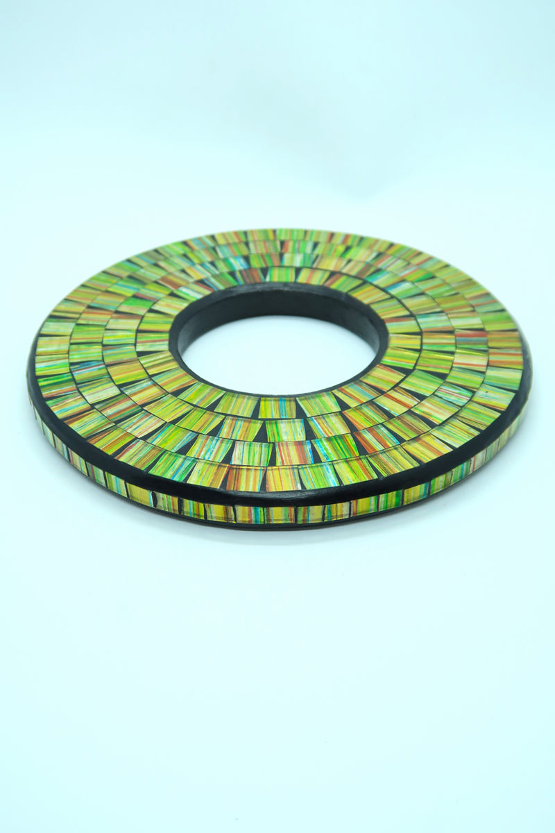 Unique Handmade Mosaic Bracelet – Sustainable Recycled Materials - Large