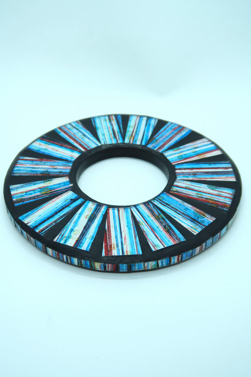 Unique Handmade Mosaic Bracelet – Sustainable Recycled Materials - Large