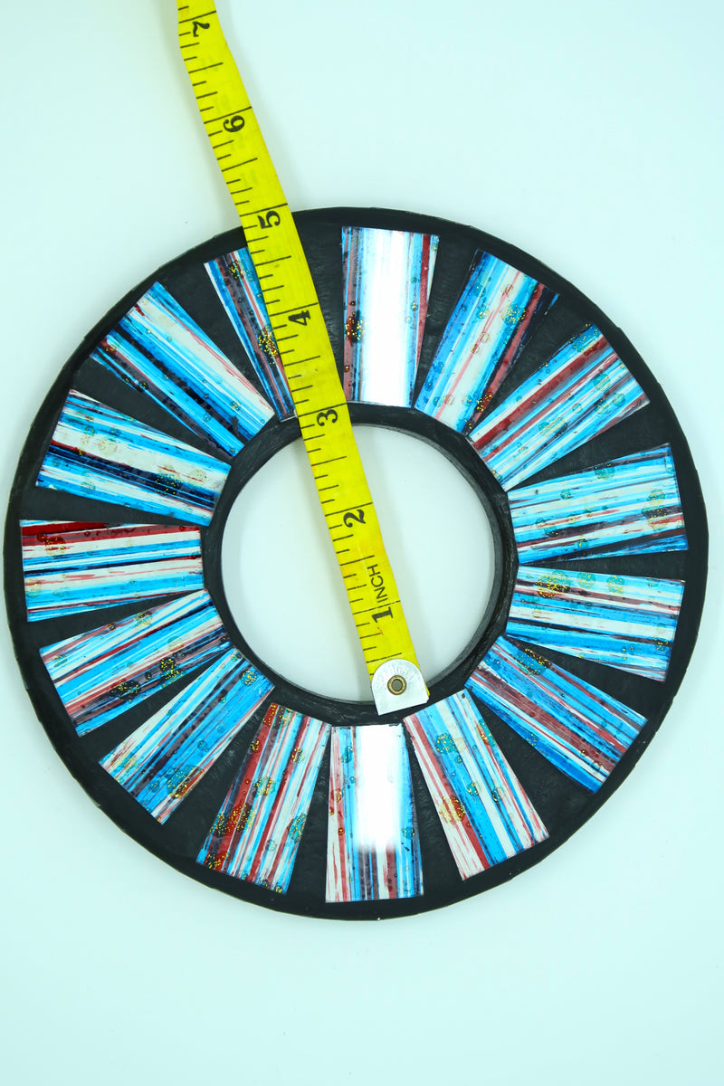 Unique Handmade Mosaic Bracelet – Sustainable Recycled Materials - Large