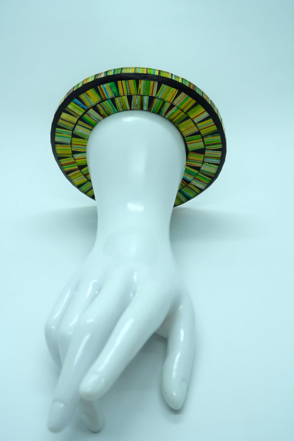 Unique Handmade Mosaic Bracelet – Sustainable Recycled Materials - Small