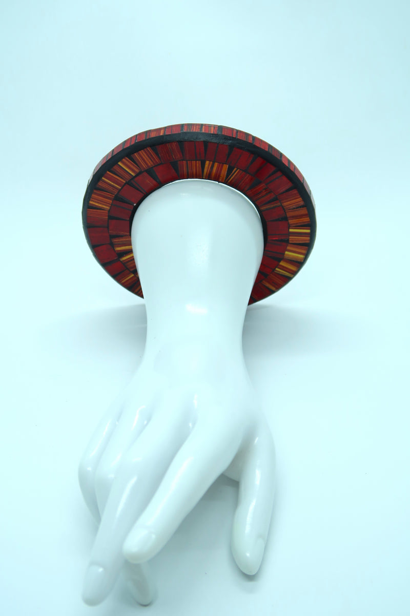 Unique Handmade Mosaic Bracelet – Sustainable Recycled Materials - Small