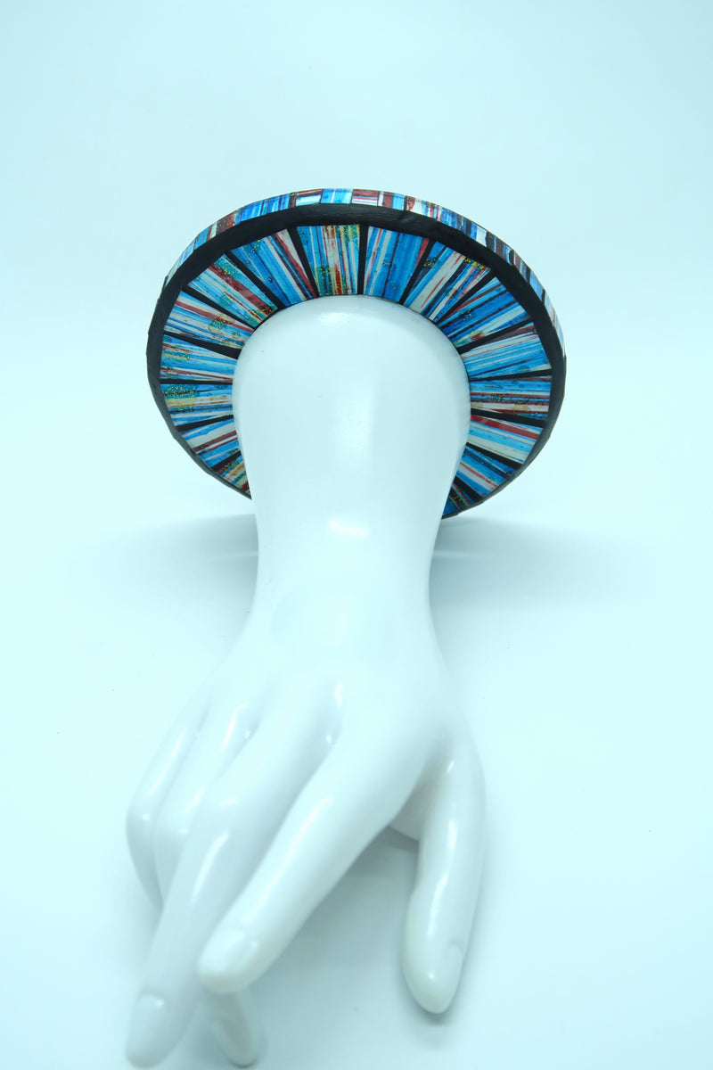 Unique Handmade Mosaic Bracelet – Sustainable Recycled Materials - Small