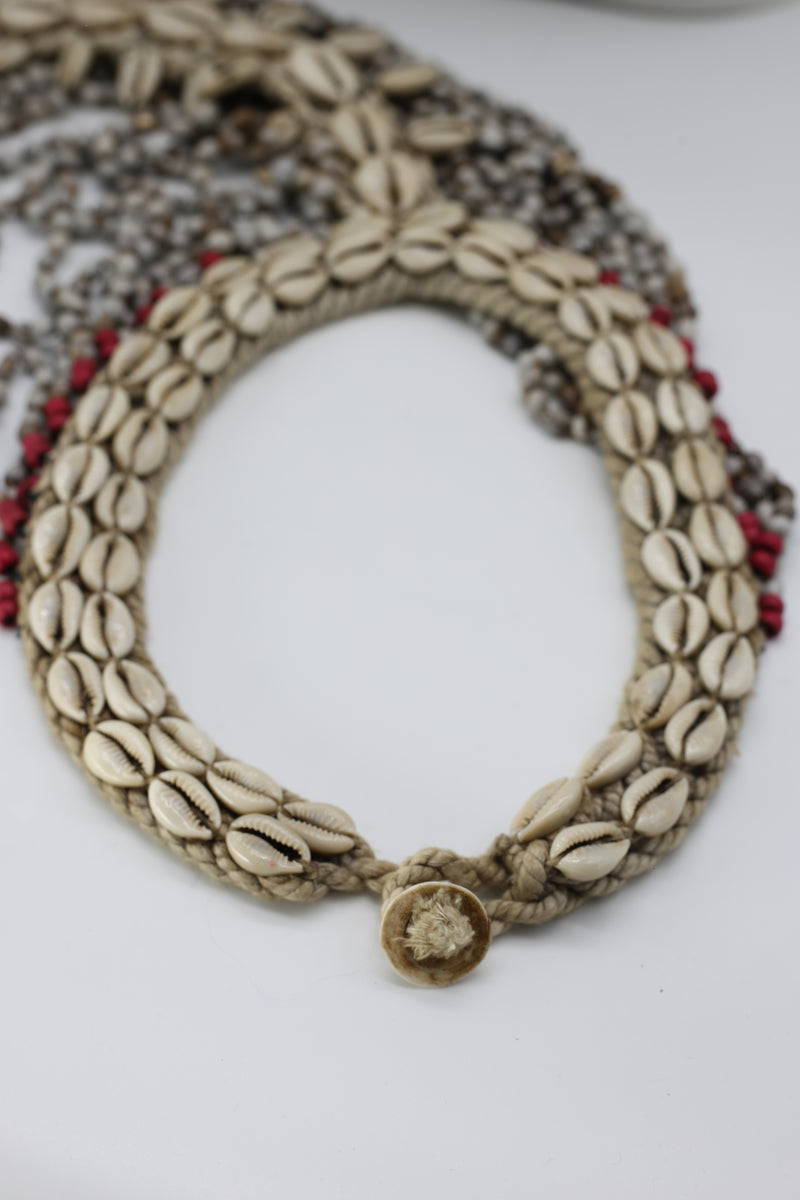 Statement Upcycled Sea Shells And Seeds Necklace - Jianhui London