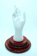 Unique Handmade Mosaic 3 Bracelets – Sustainable Recycled Materials - Set