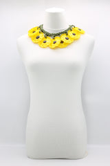 FLOWER NECKLACE MADE FROM RECYCLED PLASTIC BOTTLE - Jianhui London