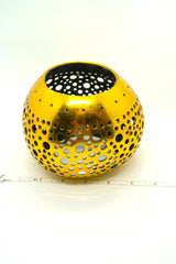 Bold Boho Globe Bangle – Handmade Upcycled Coconut Shell Statement Jewelry