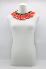FLOWER NECKLACE MADE FROM RECYCLED PLASTIC BOTTLE - Jianhui London