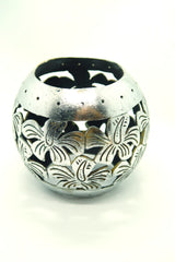 Bold Boho Globe Bangle – Handmade Upcycled Coconut Shell Statement Jewelry