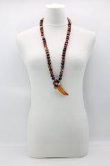 Vintage Brazilian Agate Stone Beads Necklace