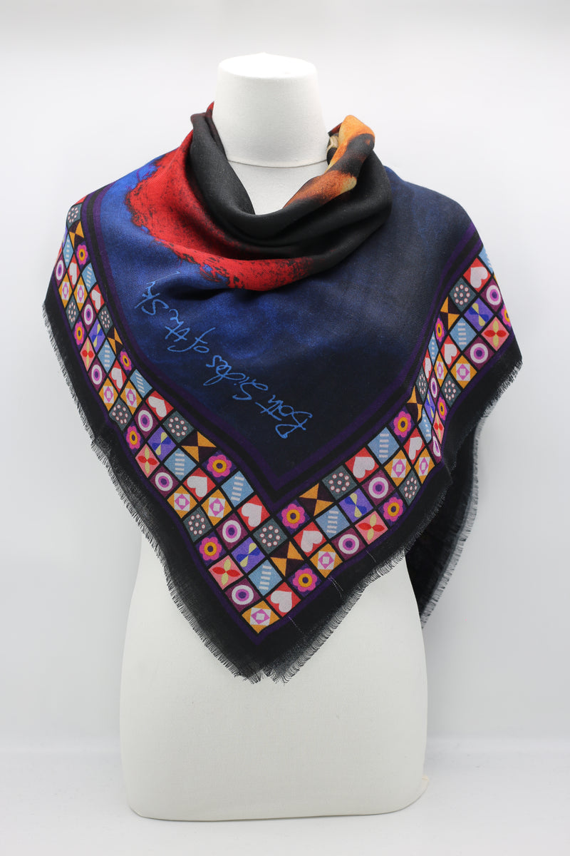 Jimi Hendrix "Both Sides Of The Sky" Scarves - Jianhui London