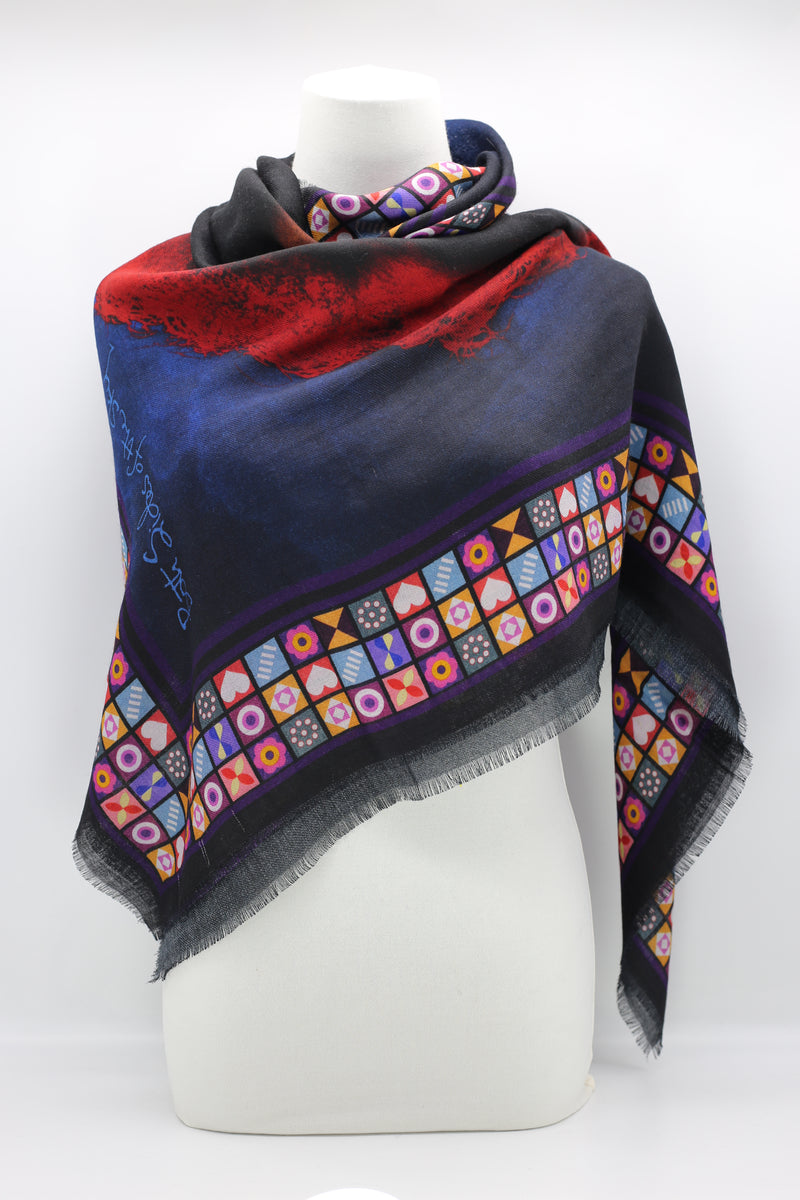 Jimi Hendrix "Both Sides Of The Sky" Scarves - Jianhui London