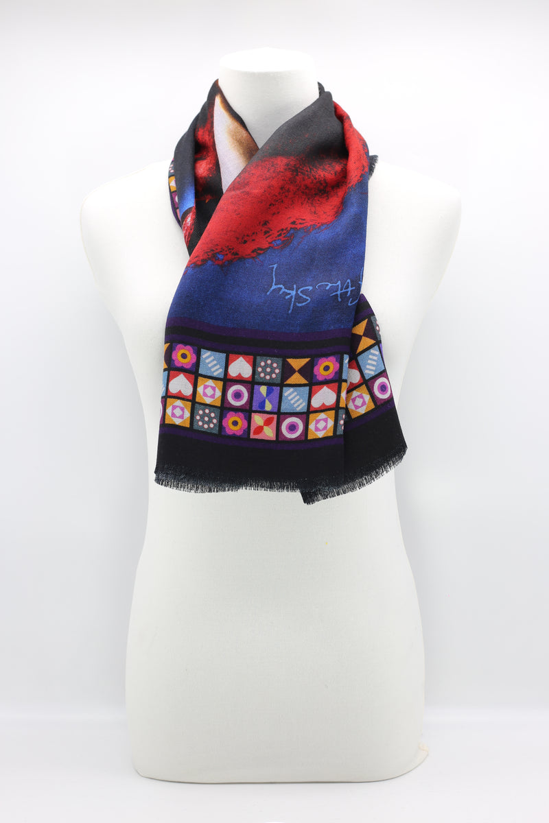 Jimi Hendrix "Both Sides Of The Sky" Scarves - Jianhui London