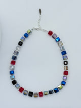 Big Crystal Cube Bead Necklace – Modern Classic Sparkle