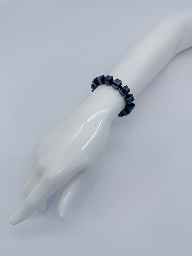 Big Crystal Cube Bead Bracelet – Modern Classic Sparkle
