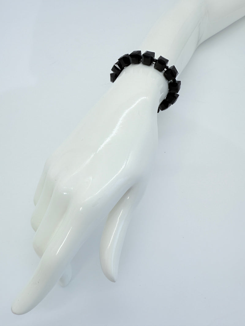Big Crystal Cube Bead Bracelet – Modern Classic Sparkle