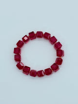 Big Crystal Cube Bead Bracelet – Modern Classic Sparkle