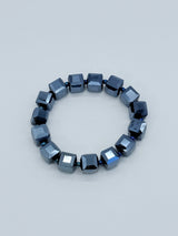 Big Crystal Cube Bead Bracelet – Modern Classic Sparkle