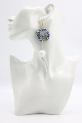 Wooden Beads and Upcycled Shells Earrings - Jianhui London
