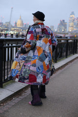 Batik Coat From Recycled Batik Fabrics - Jianhui London