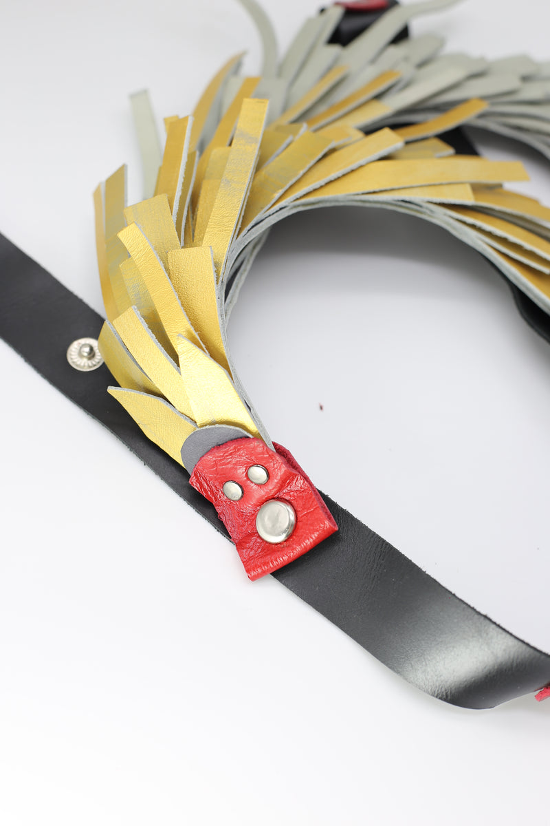 Hummingbird Nest Neckalce From Recycled Leather - Jianhui London