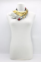 Hummingbird Nest Neckalce From Recycled Leather - Jianhui London