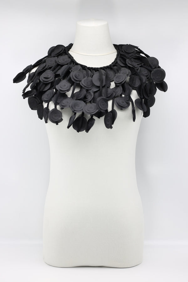 Hand Made Recycled Fabric Flower Cape Neckalce