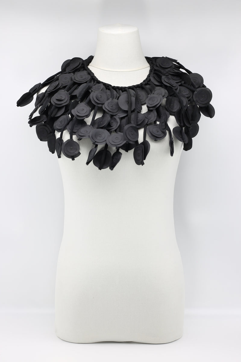 Hand Made Recycled Fabric Flower Cape Neckalce