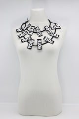Recycled Ribbon VOTE Necklace – Lightweight Ethical Jewelry, Unique Gift Idea