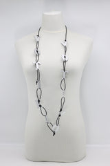 Handmade VOTE Letter Necklace – Recycled Wood Bold Statement Jewelry for Social Impact
