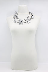Handmade VOTE Letter Necklace – Recycled Wood Bold Statement Jewelry for Social Impact