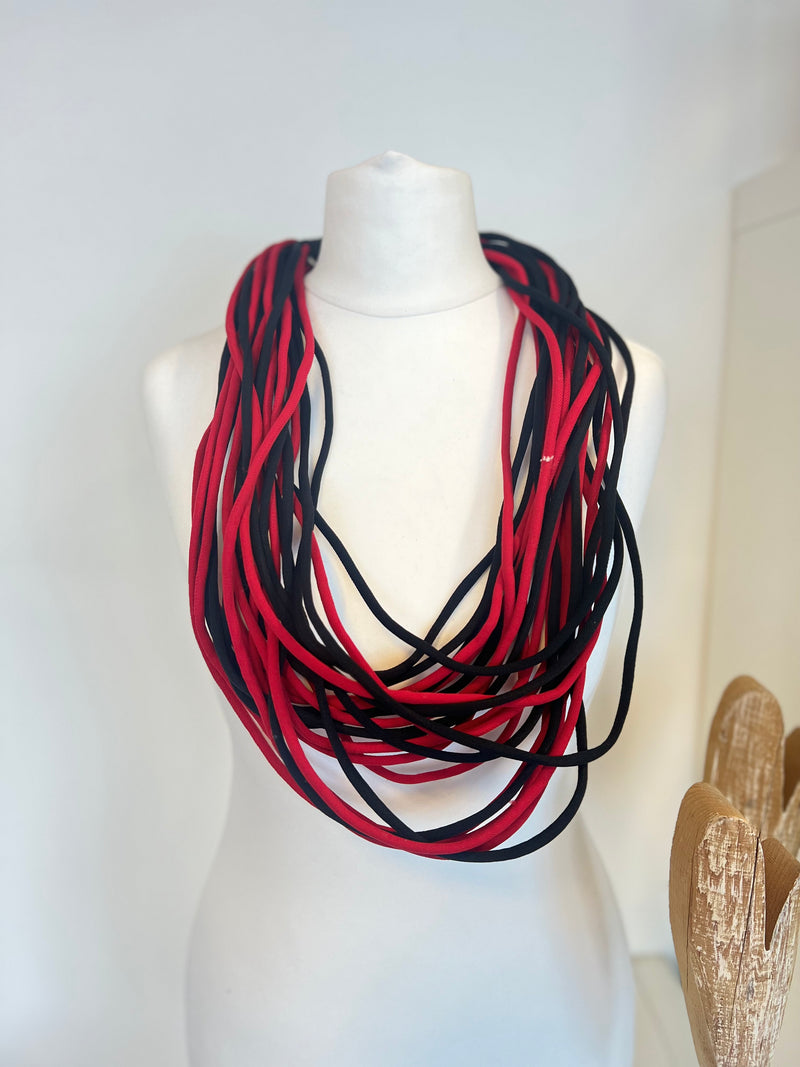 AERIAL ROOTS NECKLACE MADE FROM UPCYCLED FABRIC
