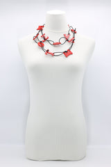 Handmade VOTE Letter Necklace – Recycled Wood Bold Statement Jewelry for Social Impact